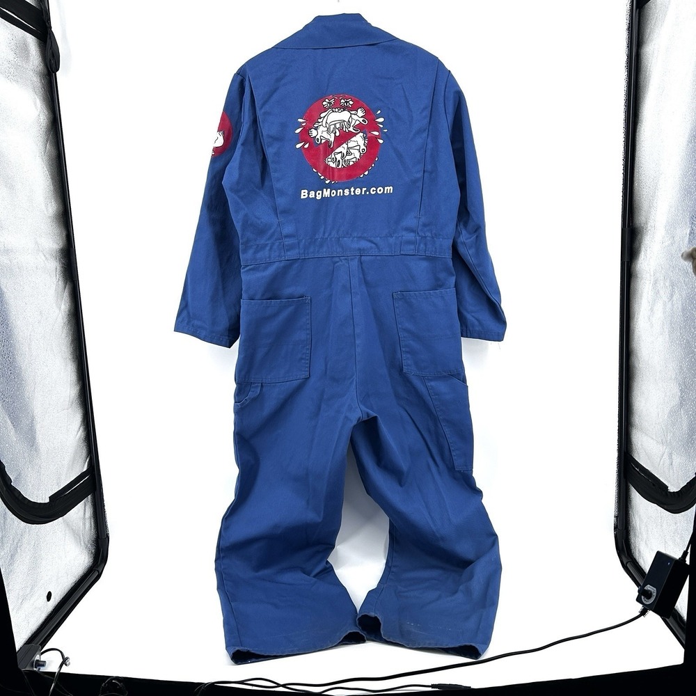 Ben Davis Workwear Coveralls Mens Blue Streetwear Jumpsuit  Heavy Duty USA Y2K - Picture 7 of 14